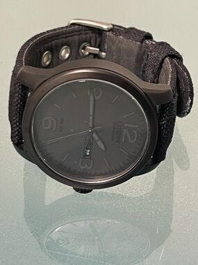 Citizen 42mm Chandler Eco-Drive BM8475-00F Black Stainless Steel Nylon Watch